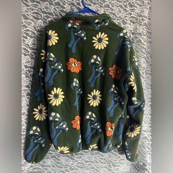 Parks Project Flower and Mushrooms Fleece Unisex Size XL - Picture 3 of 5
